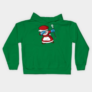 Lacrosse LAX Mrs Claus Christmas Kids Hoodie